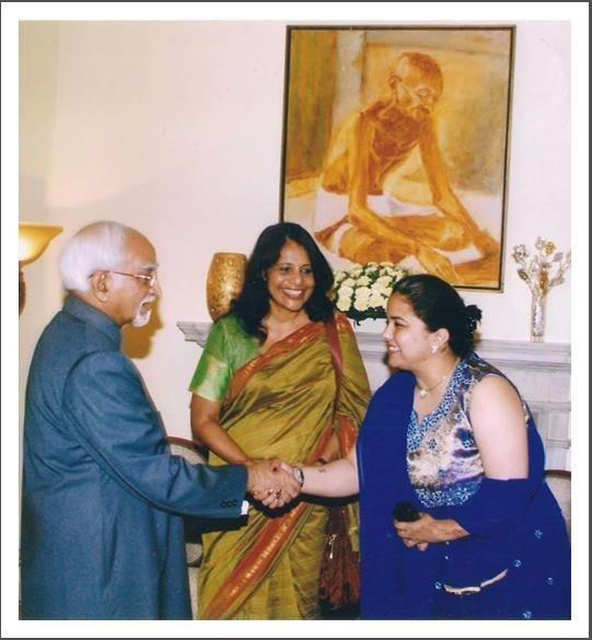 With Honourable Vice President of India Mr. Hamid Ansari
